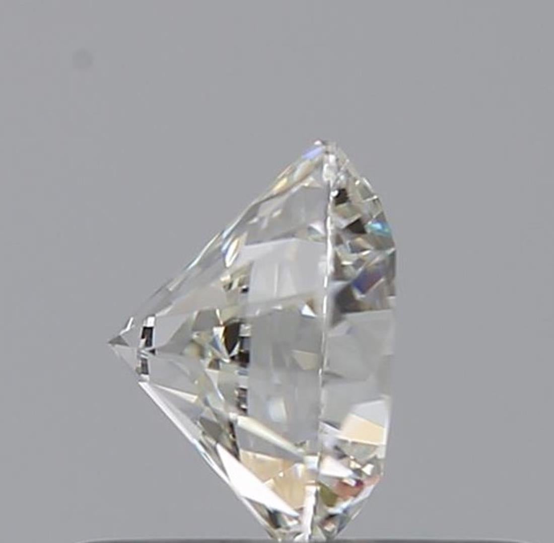 Round Cut GIA Certified 0.53 Carat H Colour VVS1 Clarity Diamond For Sale