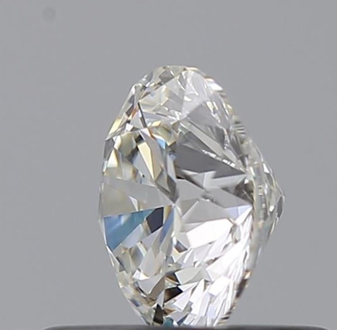 GIA Certified 0.53 Carat H Colour VVS1 Clarity Diamond For Sale 1