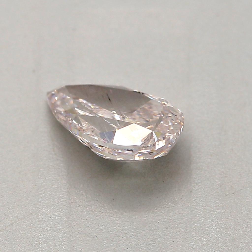 Women's or Men's GIA Certified 0.53 Carat Light Pink SI2 Clarity Diamond For Sale