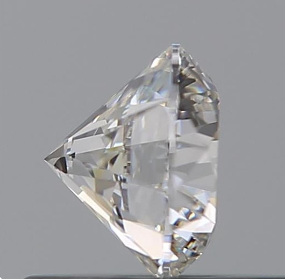 Round Cut GIA Certified 0.54 Carat E Colour IF Clarity Diamond For Sale