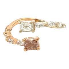 GIA Certified 0.54 Carat Fancy Pink Diamond Ring