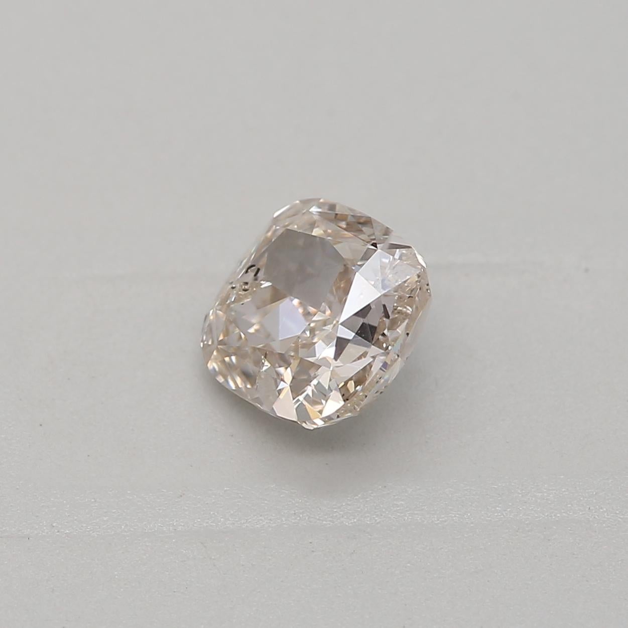 Cushion Cut GIA Certified 0.54 Carat N Colour I1 Clarity Diamond For Sale