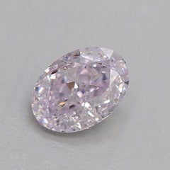 GIA Certified 0.54 Carat Very Light Pink SI1 Clarity Diamond