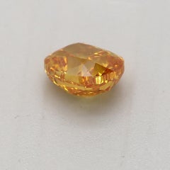 GIA Certified 0.45 Carat Fancy Vivid Yellow Orange I1 Clarity Diamond
