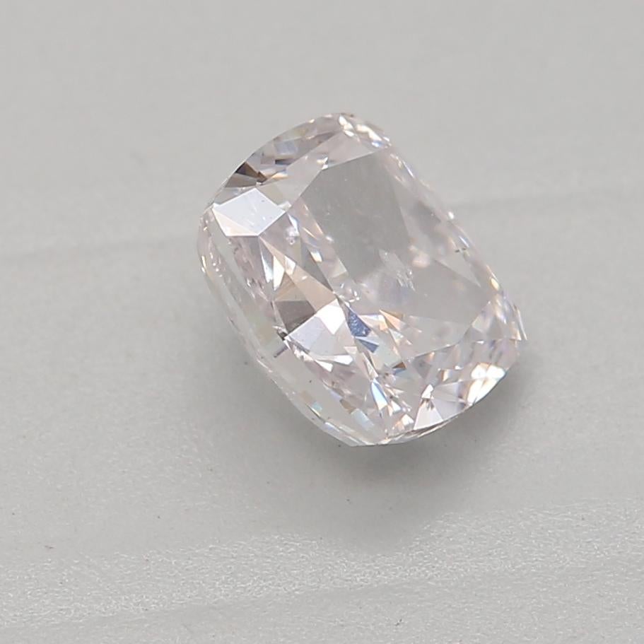 Women's or Men's GIA Certified 0.55 Carat Faint Pink SI2 Clarity Diamond For Sale