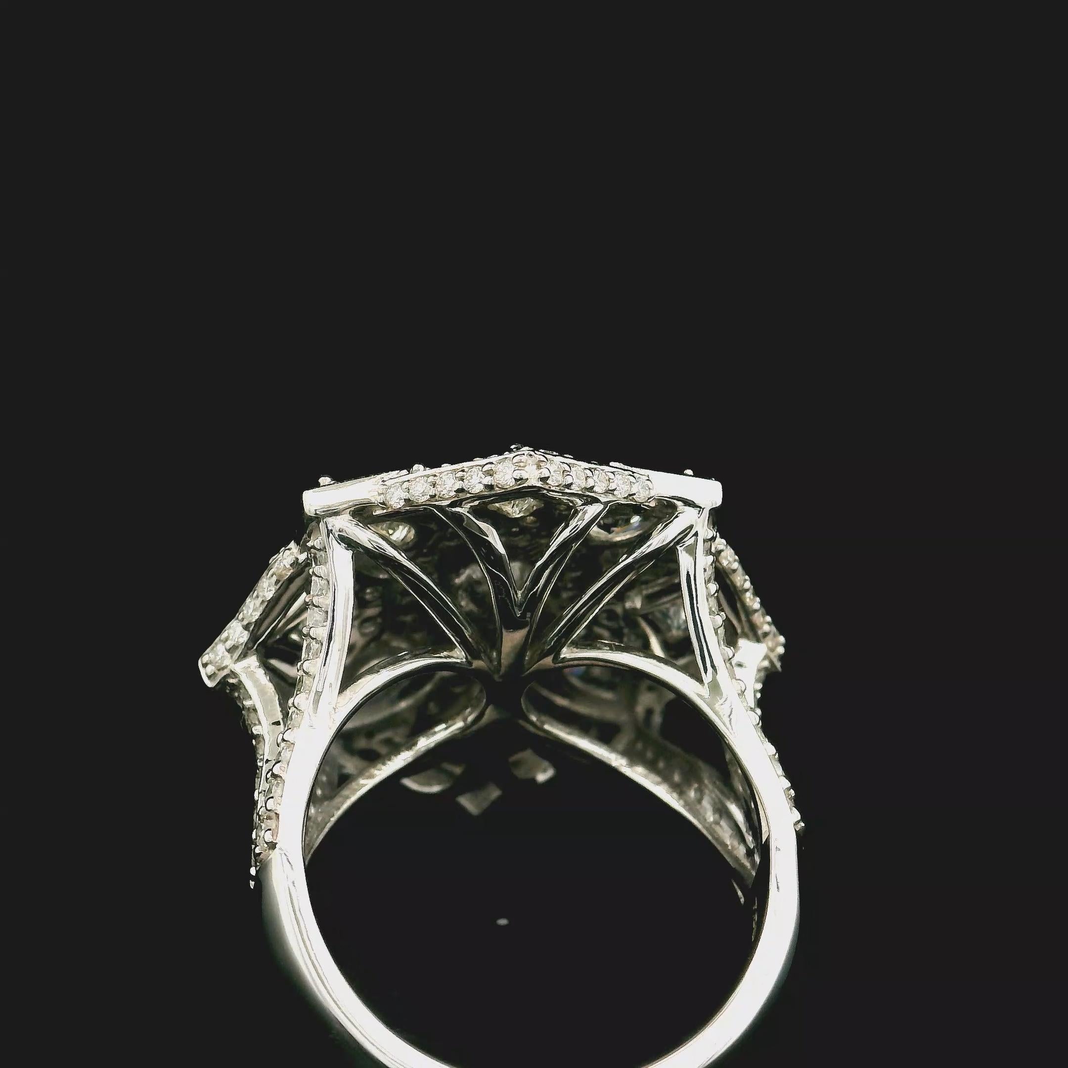 GIA-zertifizierter Diamantring mit 0,55 Karat in schwachem Rosa und SI2-Reinheit im Angebot 2