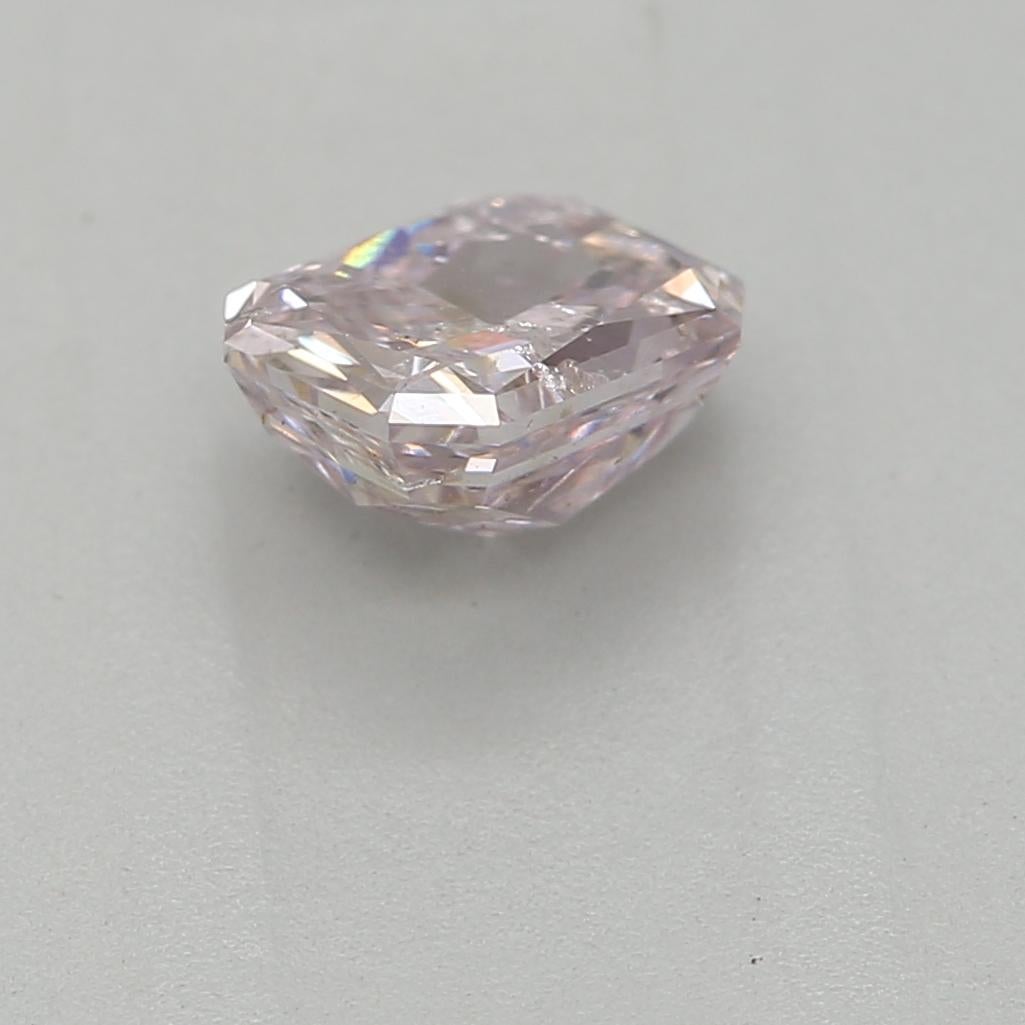GIA Certified 0.55 Carat Fancy Pink I2 Clarity Diamond In New Condition For Sale In บางรัก, TH