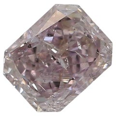 GIA Certified 0.55 Carat Fancy Pink I2 Clarity Diamond