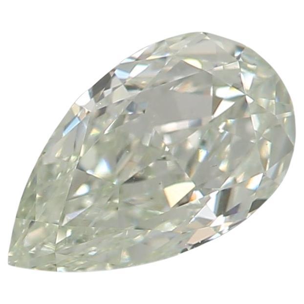 GIA Certified 0.55 Carat Very Light Green VS2 Clarity Diamond
