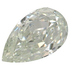 Diamante certificato GIA da 0,55 carati di colore verde molto chiaro con purezza VS2
