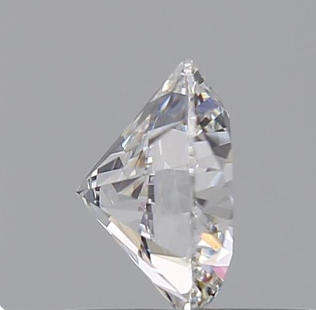 Round Cut GIA Certified 0.56 Carat D Colour VS1 Clarity Diamond For Sale