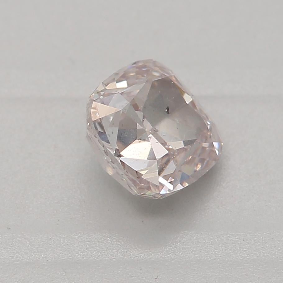 Women's or Men's GIA Certified 0.56 Carat Light Pink SI2 Clarity Diamond For Sale