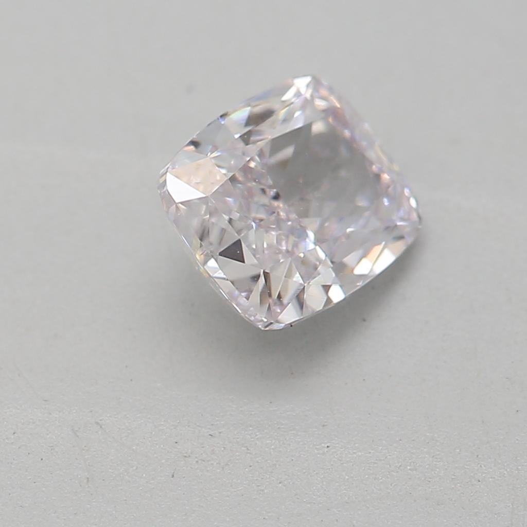 Women's or Men's GIA Certified 0.56 Carat Light Pink VS1 Clarity Diamond For Sale