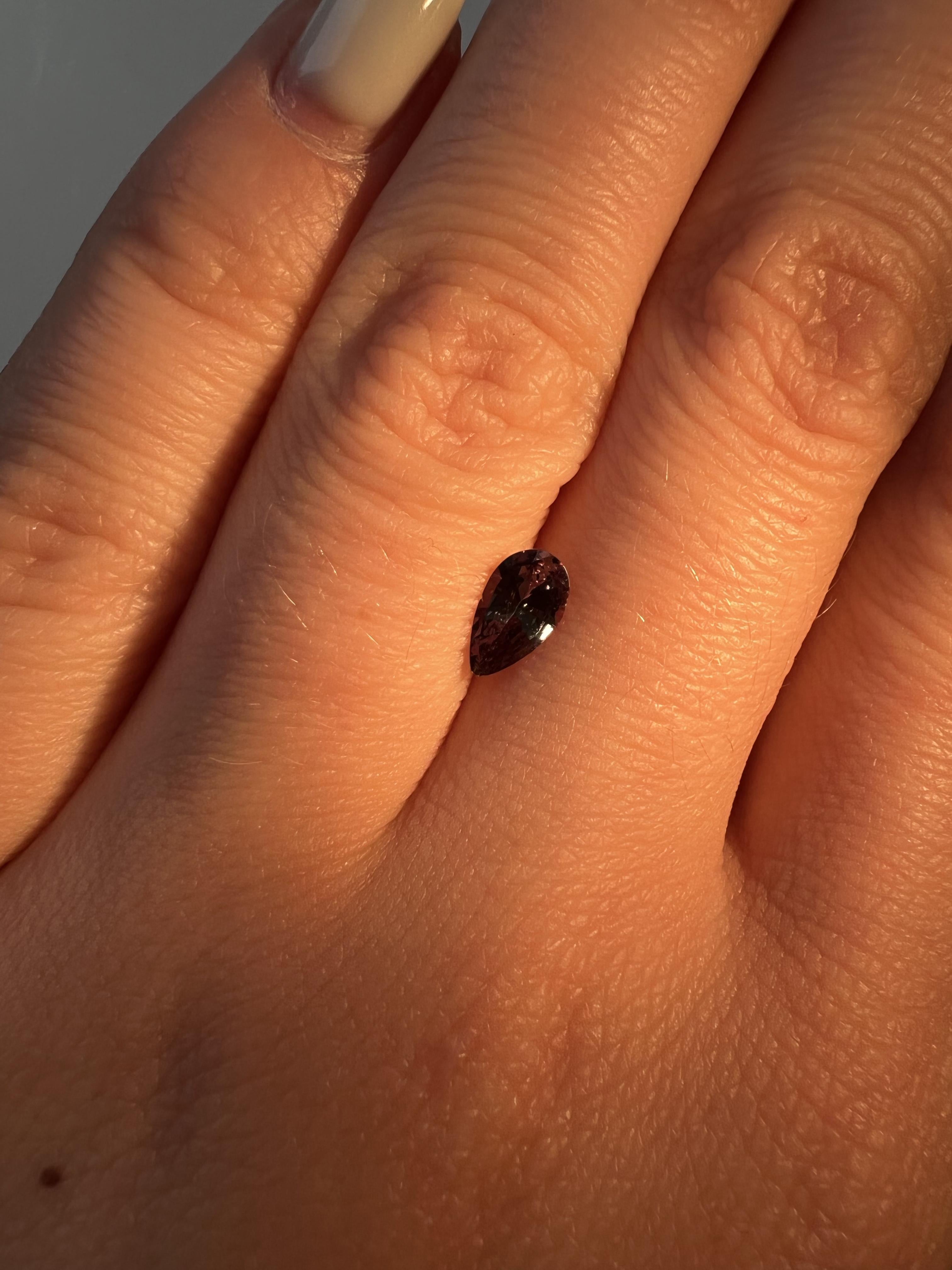 GIA Certified Natural Alexandrite 0.56 Carats For Sale 2