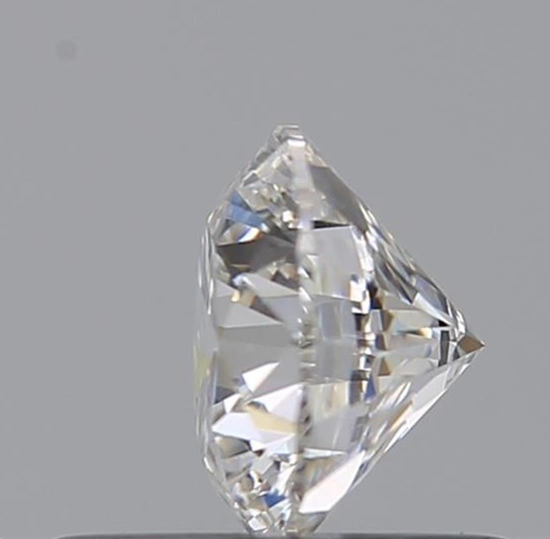 Round Cut GIA Certified 0.57 Carat F Colour VVS1 Clarity Diamond For Sale