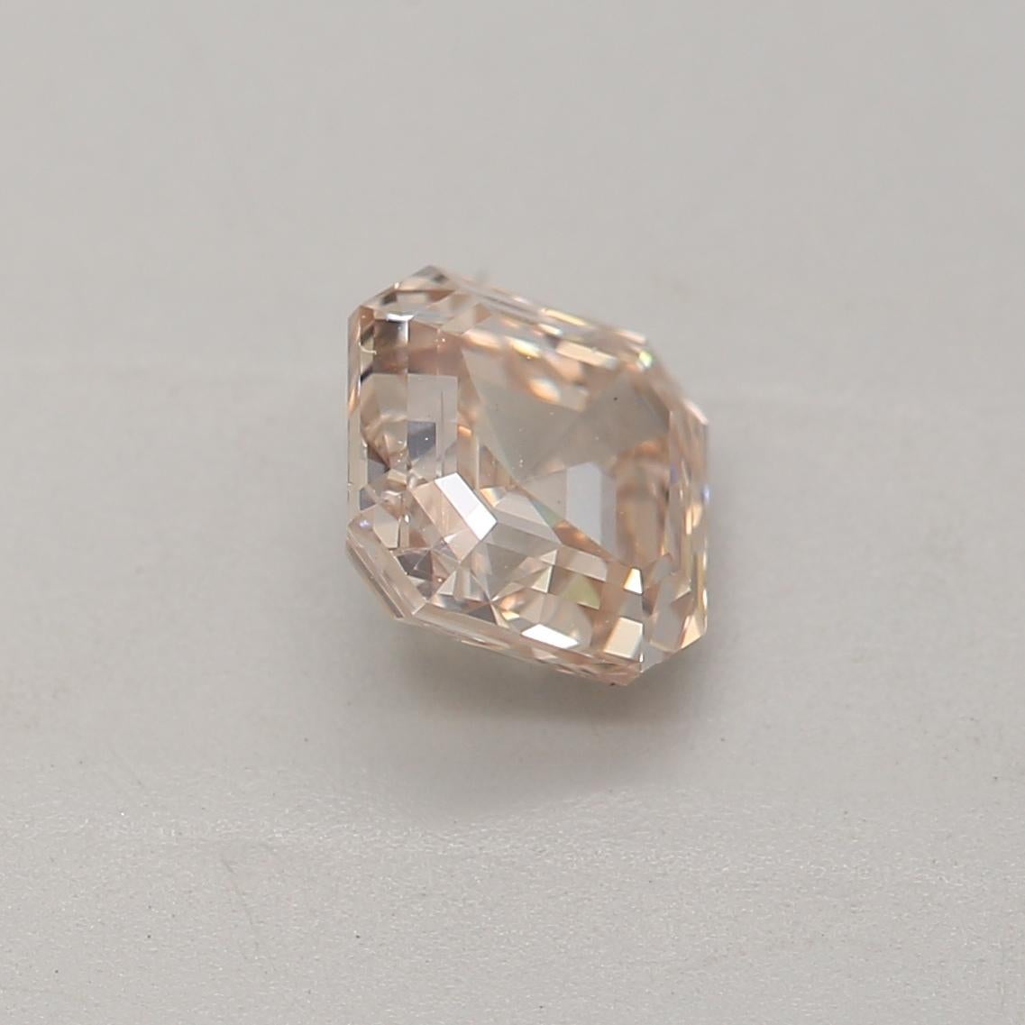 Women's or Men's GIA Certified 0.58 Carat Fancy Light Pinkish Brown I1 Clarity Diamond For Sale