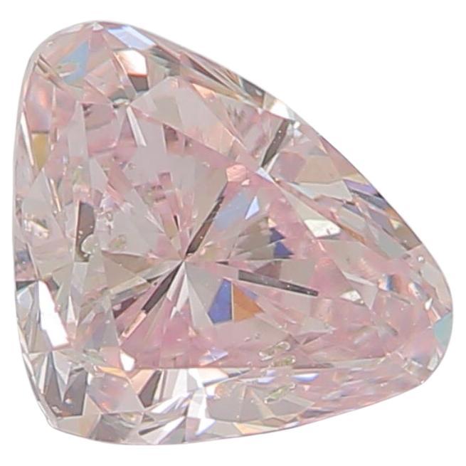 GIA Certified 0.58 Carat Light Pink I1 Clarity Diamond