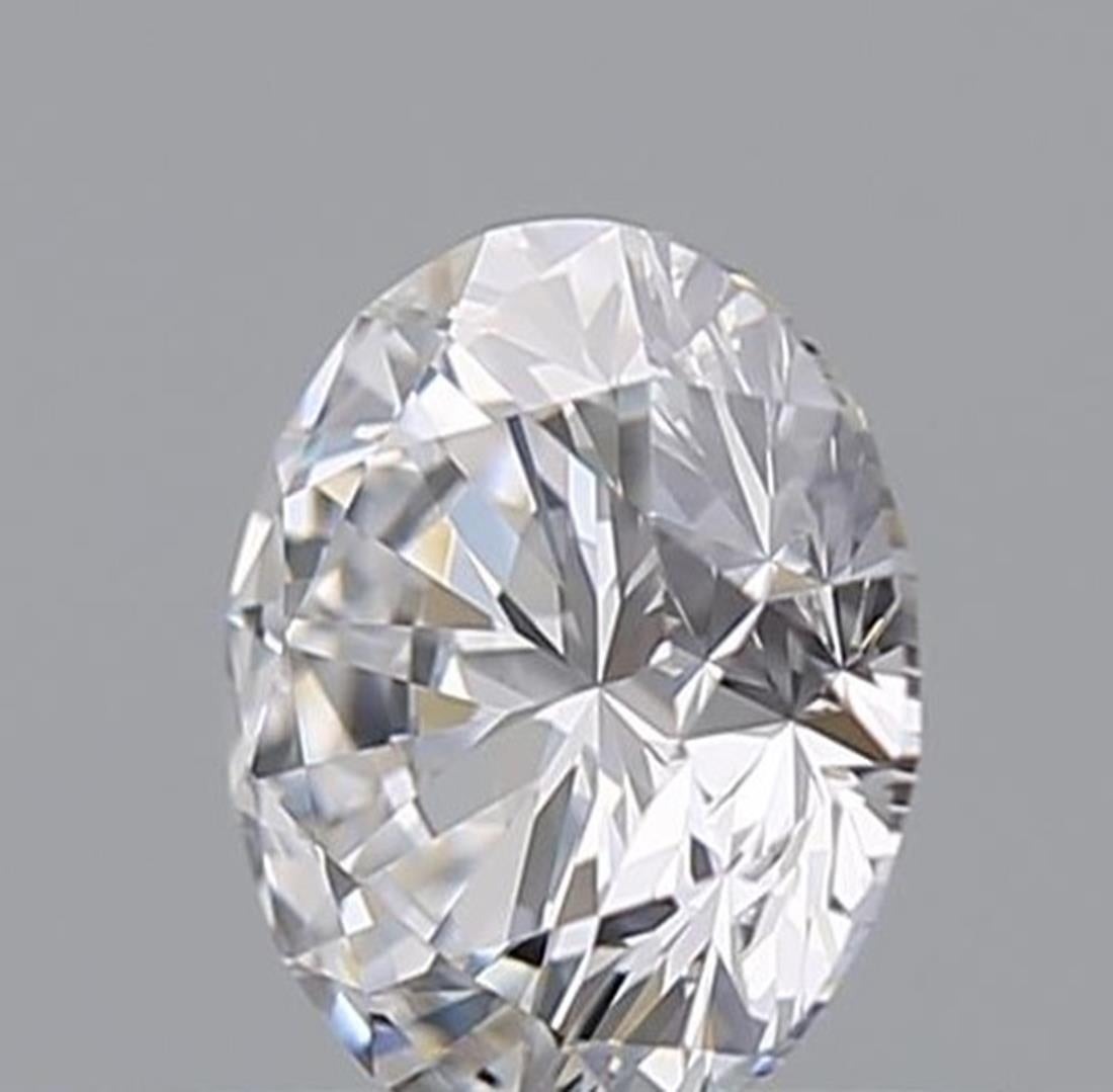 GIA Certified 0.59 Carat F Colour VVS1 Clarity Diamond In New Condition For Sale In บางรัก, TH