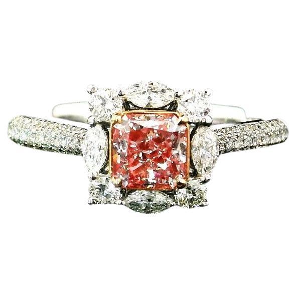 GIA Certified 0.60 Carat Faint Pink VS1 Clarity Diamond