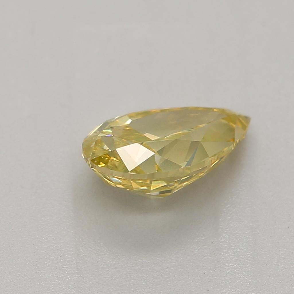 GIA Certified 0.60 Carat Fancy Intense Yellow SI2 Clarity Diamond In New Condition For Sale In บางรัก, TH