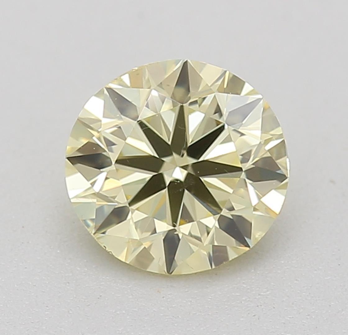 Certificate: GIA 
Report Number: 1226054747
Shape And Cut: Round
Carat Weight: 0.60 carat
Measurements: 5.26 x 5.33 x 3.31 mm
Color Grade: Fancy Yellow

FEATURES OF THE DIAMOND:

This fancy yellow diamond is a vibrant and captivating diamond known
