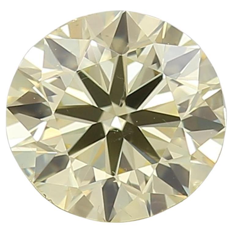 Diamante amarillo fantasía de 0,60 quilates y claridad SI1 certificado por GIA