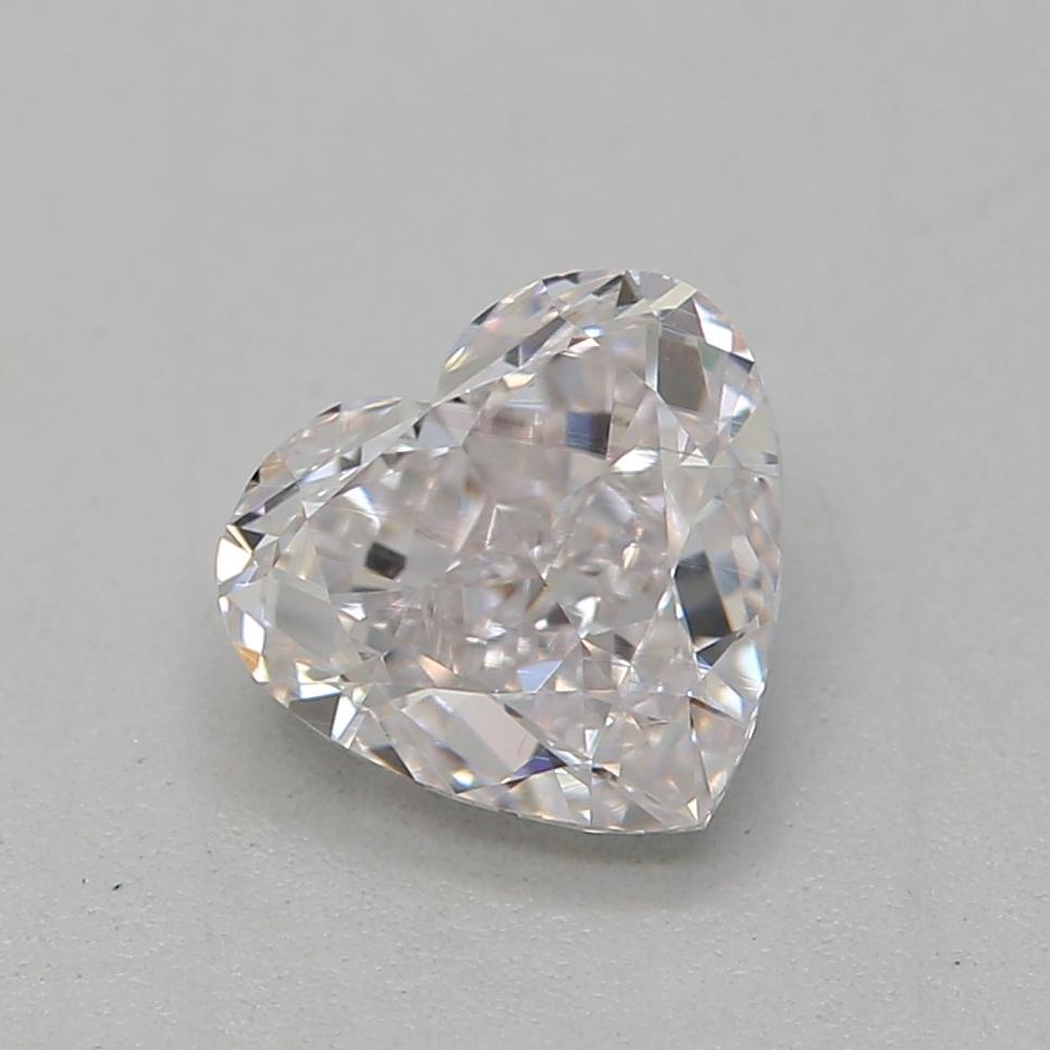 Heart Cut GIA Certified 0.61 Carat Faint Pink VS2 Clarity Diamond For Sale