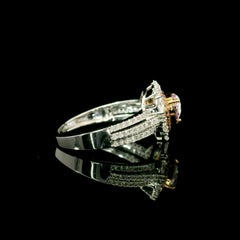 GIA Certified 0.61 Carat Faint Pink VS2 Clarity Diamond Ring