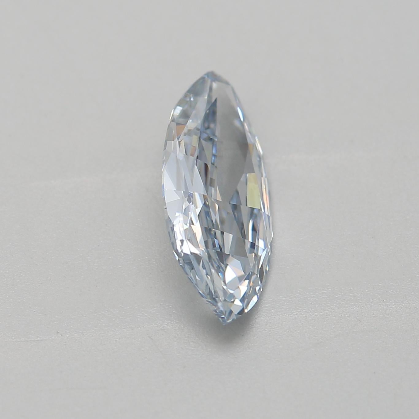 GIA Certified 0.61 Carat Fancy Intense Blue VS1 Clarity Diamond In New Condition For Sale In บางรัก, TH