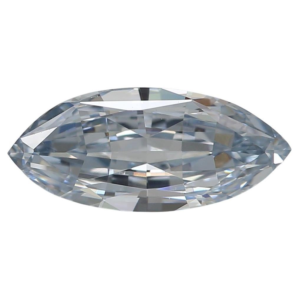 GIA Certified 0.61 Carat Fancy Intense Blue VS1 Clarity Diamond