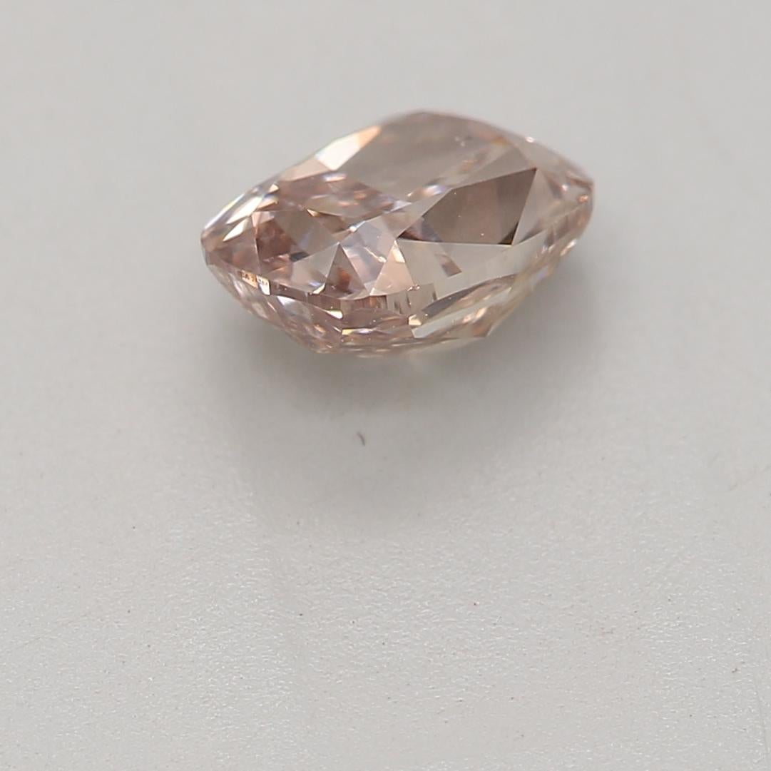 GIA Certified 0.61 Carat Fancy Pinkish Brown SI1 Clarity Diamond In New Condition For Sale In บางรัก, TH