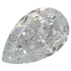 GIA Certified 0.61 Carat Light Blue SI2 Clarity Diamond