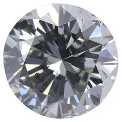 Diamante redondo brillante gris fantasía certificado por GIA de 0.62 qt