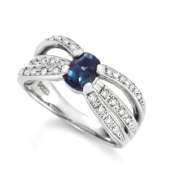 GIA Certified 0.63 Carat Brazilian Alexandrite and Diamond Ring set in Platinum