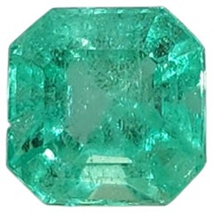 GIA Certified 0.63ct Colombian Emerald, Octagon Cut, Unisex, 1990