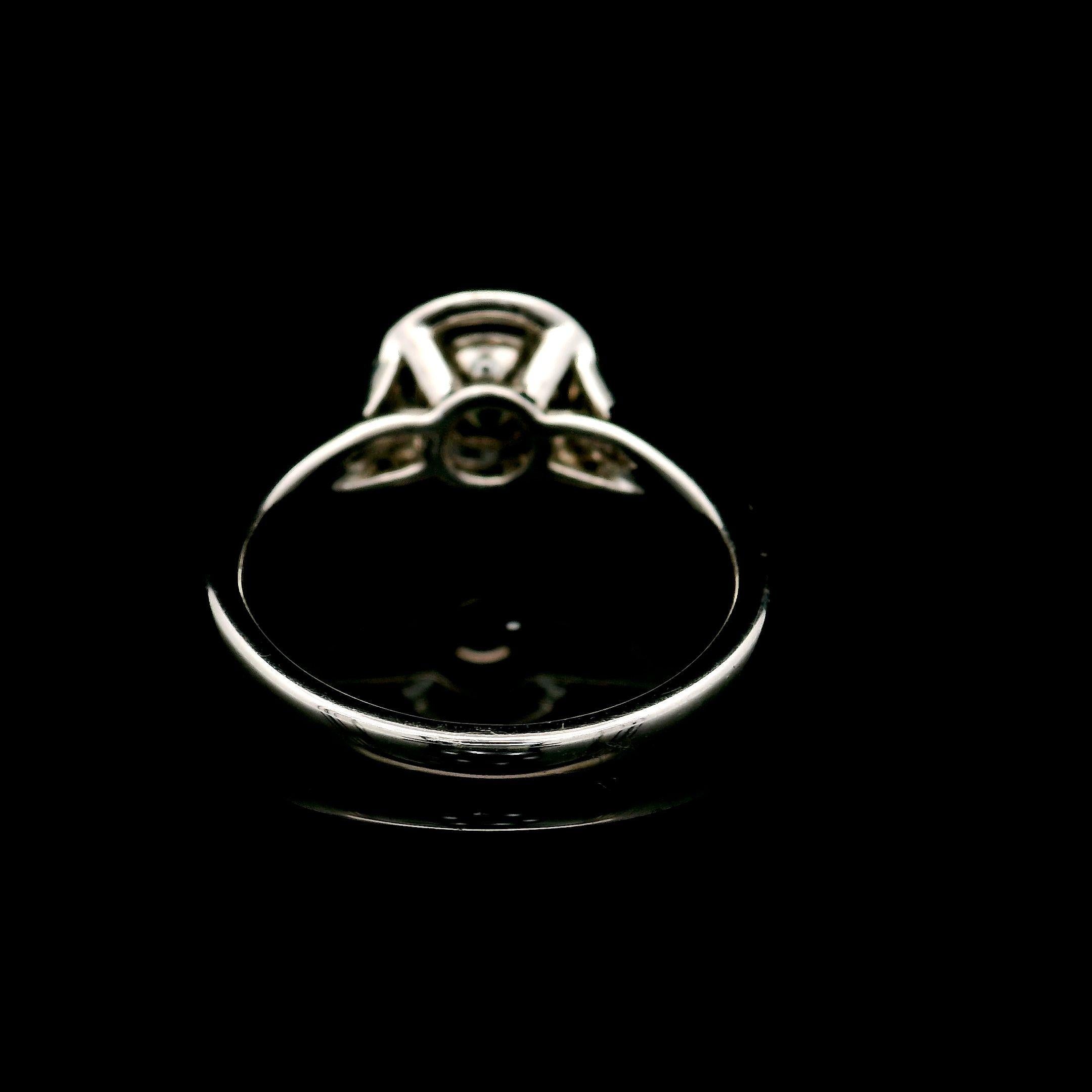 da uomo o donna Anello con diamante certificato GIA da 0,64 carati di colore giallo chiaro verde VS2 di chiarezza in vendita