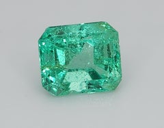 GIA-zertifizierter 0,64ct kolumbianischer Smaragd, Smaragdschliff, Unisex, 1990