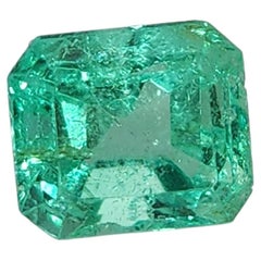 GIA-zertifizierter 0,64ct kolumbianischer Smaragd, Smaragdschliff, Unisex, 1990