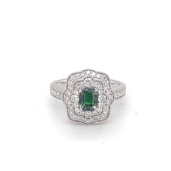 GIA Certified 0.65 Carat Alexandrite Diamond Platinum Ring