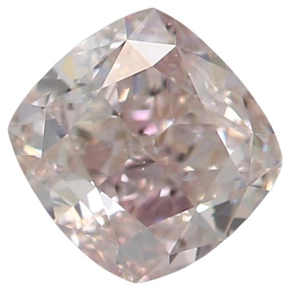 GIA Certified 0.65 Carat Fancy Light Pink SI2 Clarity Diamond For Sale