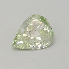 GIA Certified 0.65 Carat Fancy Yellowish Green I1 Clarity Diamond