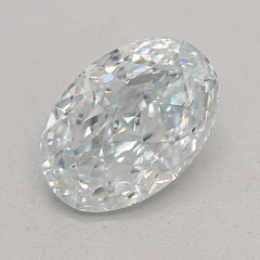 GIA Certified 0.65 Carat Light Blue SI1 Clarity Diamond