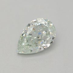 GIA Certified 0.66 Carat Fancy Light Green VVS2 Clarity Diamond