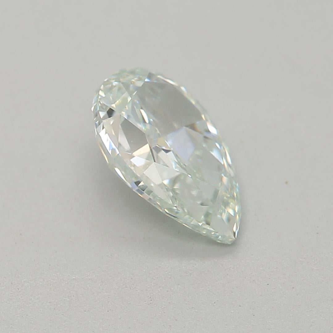 da uomo o donna Diamante certificato GIA da 0,66 carati, di colore verde chiaro e chiarezza VVS2 in vendita