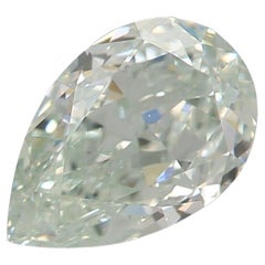 GIA Certified 0.66 Carat Fancy Light Green VVS2 Clarity Diamond