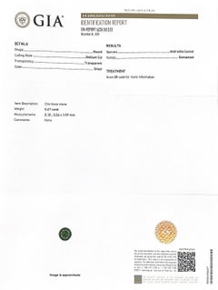 GIA Certified 0.67 Carat Natural Russian Demantoid Garnet, Loose Green Garnet