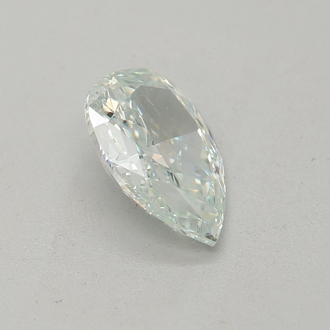 Femenino o masculino Diamante certificado por el GIA de 0,68 quilates de fantasía verde azulado claro con pureza SI1 en venta