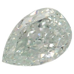 Diamante certificado por el GIA de 0,68 quilates de fantasía verde azulado claro con pureza SI1