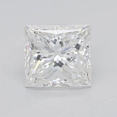 GIA Certified 0.7 Carat Princess Square Halo Multi-Band Diamond Ring
