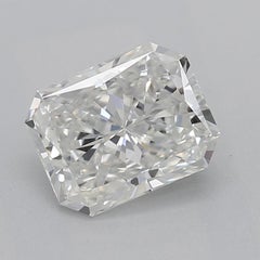 GIA Certified 0.7 Carat Radiant Solitaire Cathedral Platinum Diamond Ring